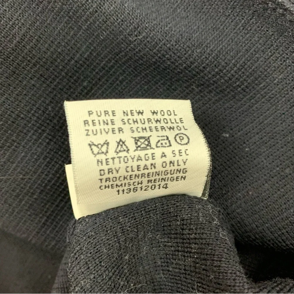 Saint James Cardigan Wool Blue France Sz 12 Metal Clasps Nautical Old Money - Picture 10 of 12